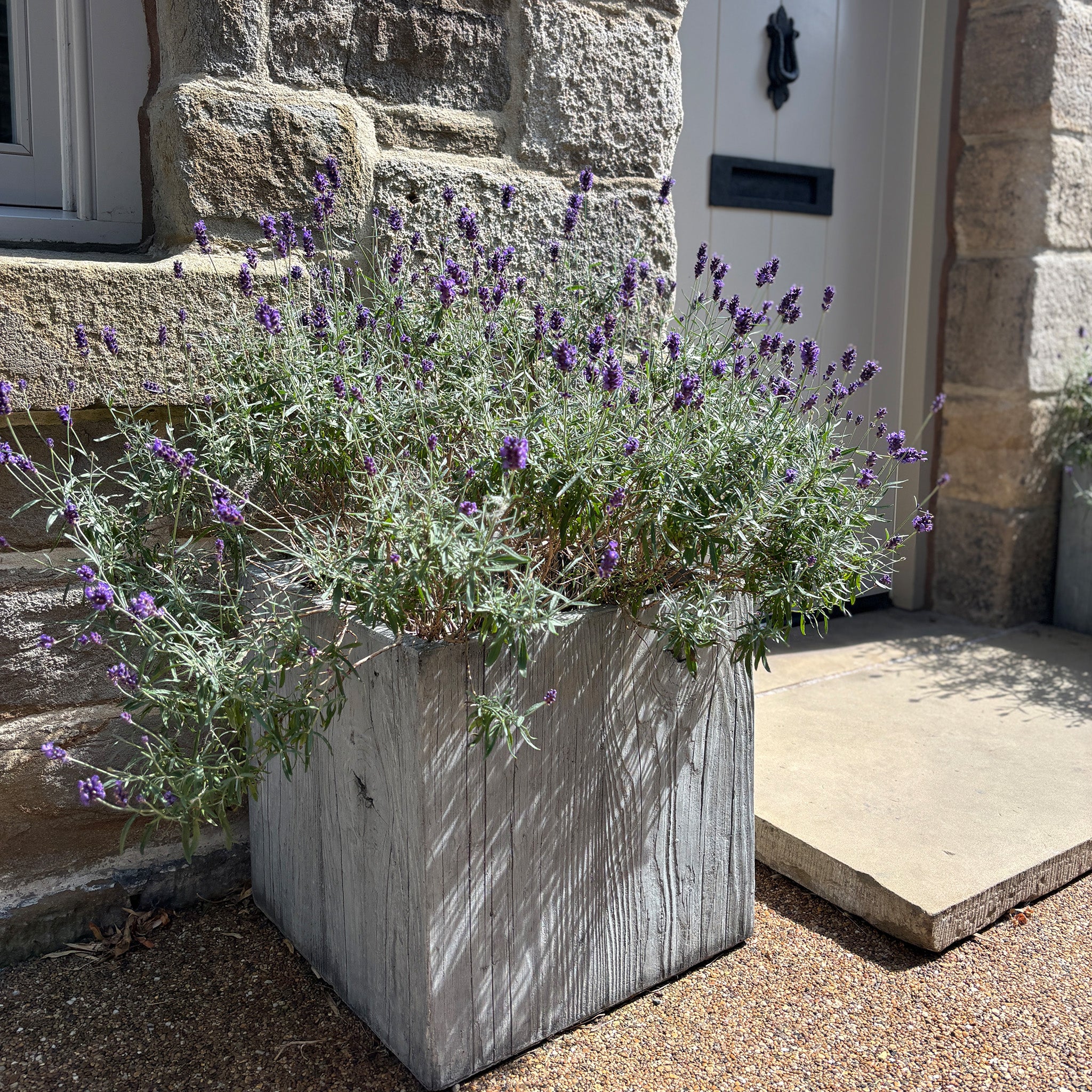 Grey Wood Effect Planter